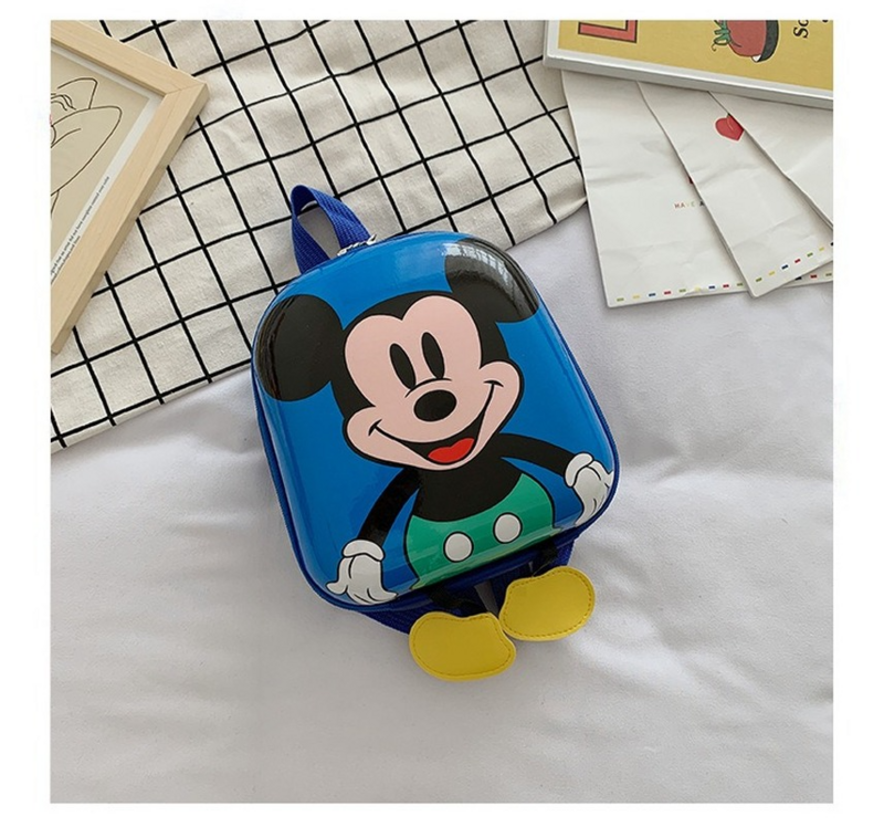 Disney Cartoon Mickey School Bag para Crianças, Minnie Mochilas de Alta Qualidade, Bonito Eggshell Mochilas, Kindergarten Boys and Girls, Baby