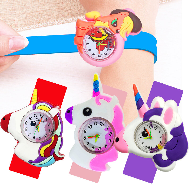 1-15 Years Old Baby Watch Children Learn Time Clock Toy 99 Mixed Styles Kids Watches Boy Girl Kid Birthday Gift Child Slap Watch