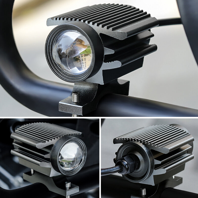 2นิ้วไฟมอเตอร์จักรยานไฟหน้าเลเซอร์ Mini Spot Light Para Moto Focos Led Spotlight 30W รถจักรยานยนต์รถจักรยานยนต์ไฟ Led ทำงาน