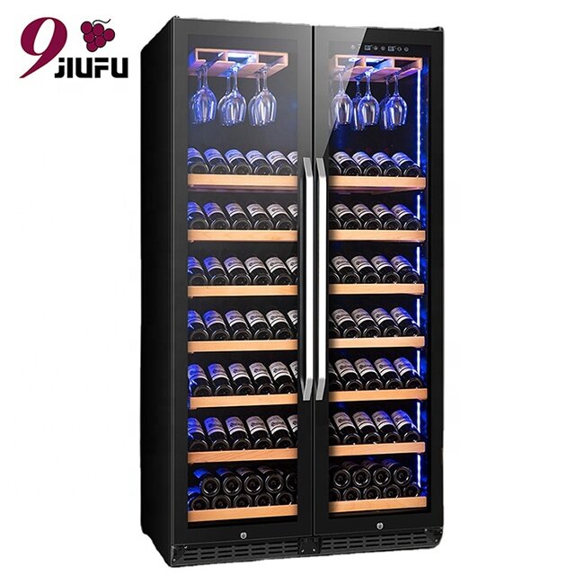 Refrigerador de vinho livre da geada do fabricante profissional com refrigerador de vinho do controle de temperatura digital, autônomo ou incorporado