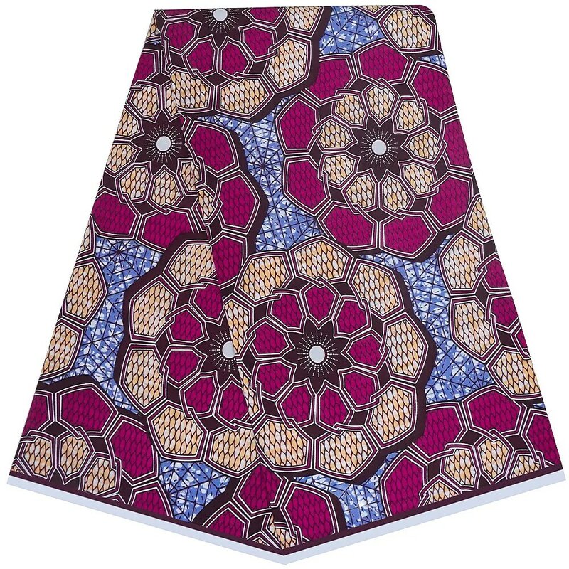 Nowy gwarantowana prawdziwymi 100% oryginalny prawdziwy wosk tkanina Ankara 2022 afrykański nadruk tkaniny na sukni ślubnej Tissus bawełna 6 metrów