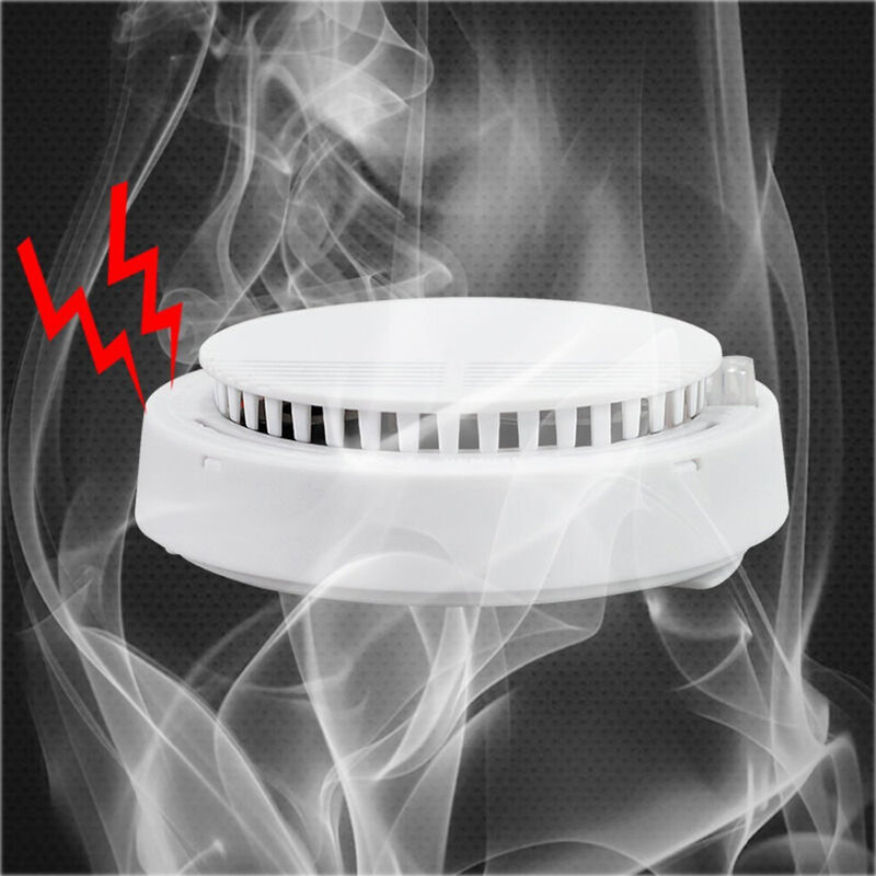Fire Smoke Alarm Alarm Detector Independent Smoke Alarm for Office Home Security Photoelectric Smoke Alarm Detector