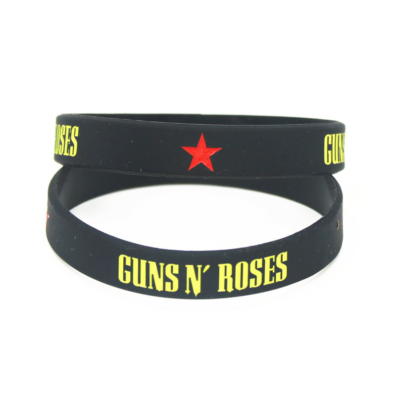 1PC Neue GUNS'N ROSEN Silikon Armbänder Rock Musik Bands G N R Silikon Armbänder * Armreifen Musik Fans Liebhaber geschenke SH192