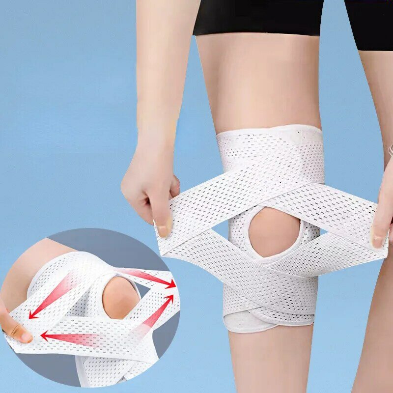 1pc esportes joelheira homem mulher pressurizado elástico joelheiras artrite articulações protetor de fitness engrenagem voleibol brace protector