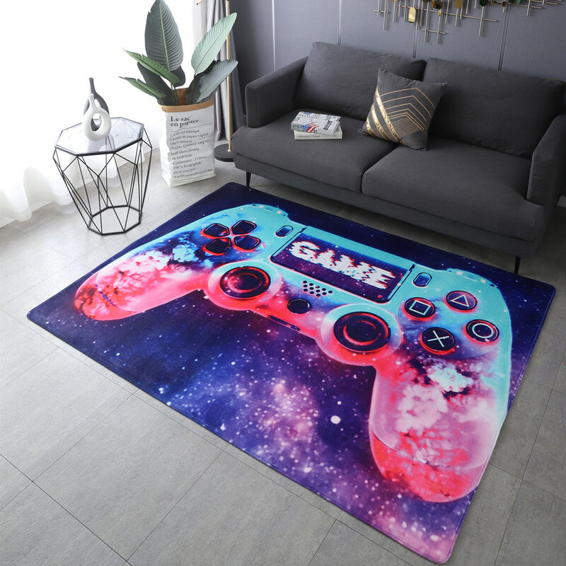 New Anime Carpet Gamer Controller Kids Play Area Rugs Child Game Floor Mat Cartoon 3D Printing Carpets for Living Room