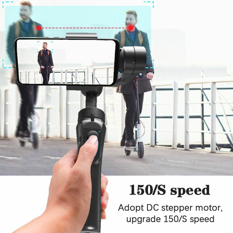 Orsda Nouveau F6 Stabilisateur de cardan 3 axes Gopro Stabilisateur de caméra Shandheld Selfie Stick Trépied pour Smartphone Connexion Bluetooth