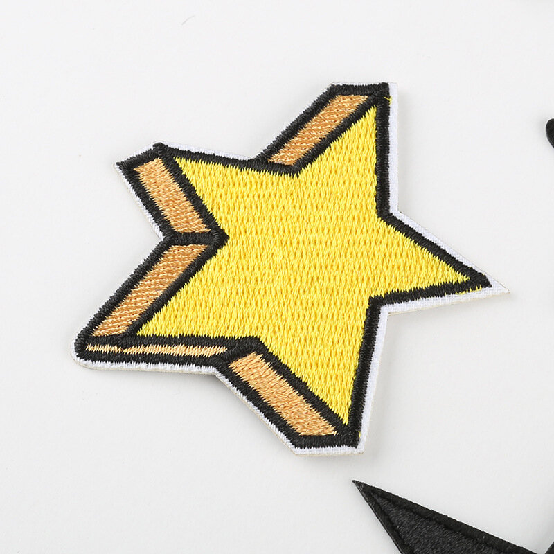 21 pcs pentagram multicolor Series For Clothes Iron on Embroidered Patches For Hat Jeans Sticker Sew DIY Ironing Patch Applique
