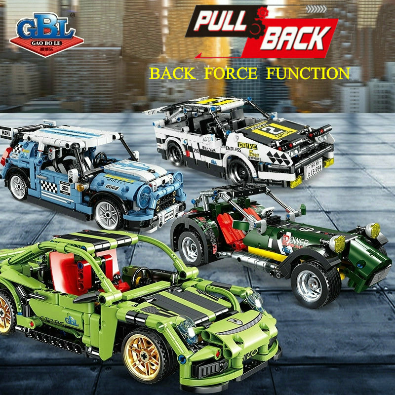 JKC Super Racing Sports modello di auto tecnica Building Block 42115 City Classic Rally Vehicle f1 tecnica giocattolo in mattoni per regalo per bambini