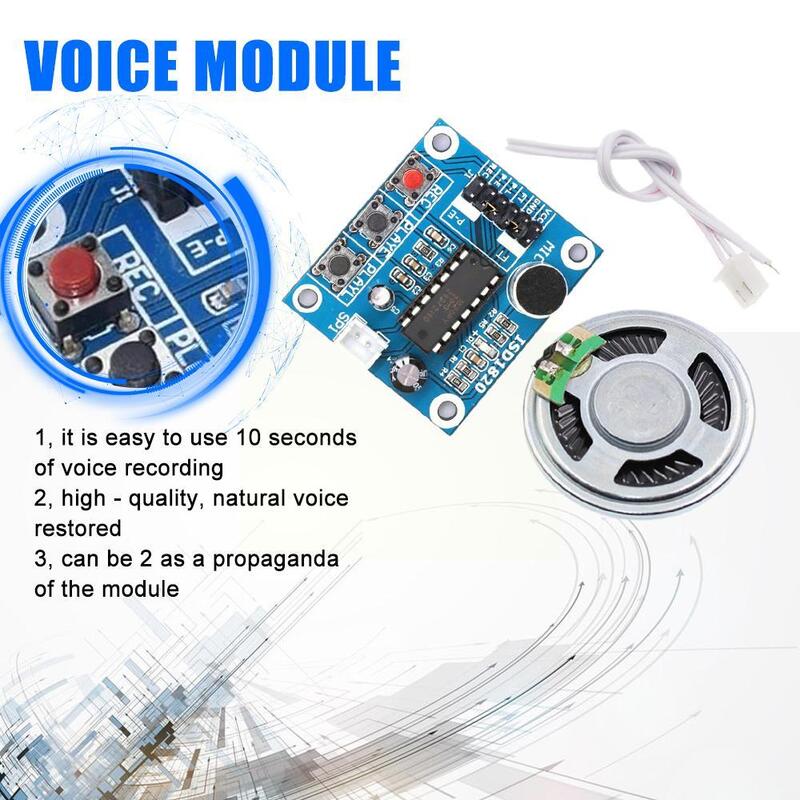 1 Packung für isd1820 Aufnahme modul Sprach modul die Voice Board Telediphone Modul platine mit Mikrofone Lautsprecher f7s4