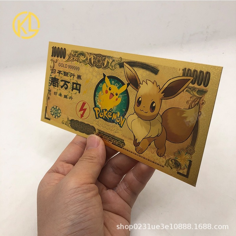 Pokemon pikachu cartão clássico coleção de memória das crianças 10000 moedas de ouro pikachu bolso bola presente natal