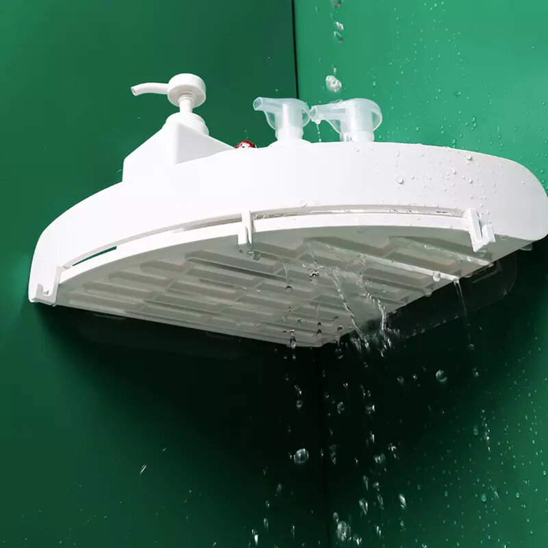 LMC łazienka mycie półka ściana ssąca bez dziurkacza narożnik toaletowy plastikowy pojemnik do przevhowywania półka koszyk plastikowa półka łazienkowa akcesoria Szybka dostawa otrzymana