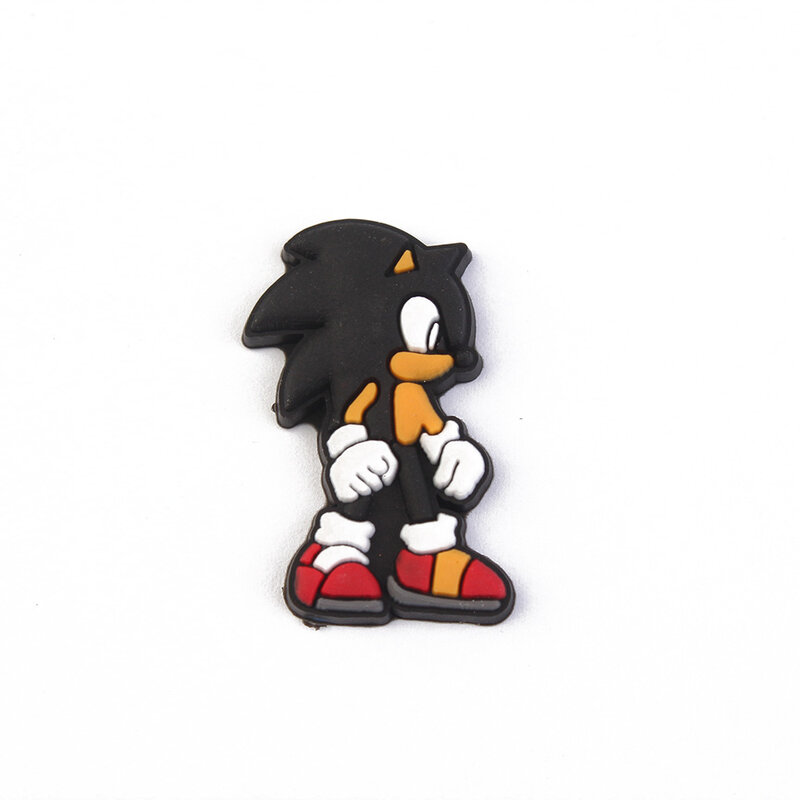 1 stücke Anime Sonic PVC Schuh Charme Schuh Zubehör DIY Schuh Dekoration für Croc Jibz Kinder Favor Kawaii Nette Partei X-mas Geschenke