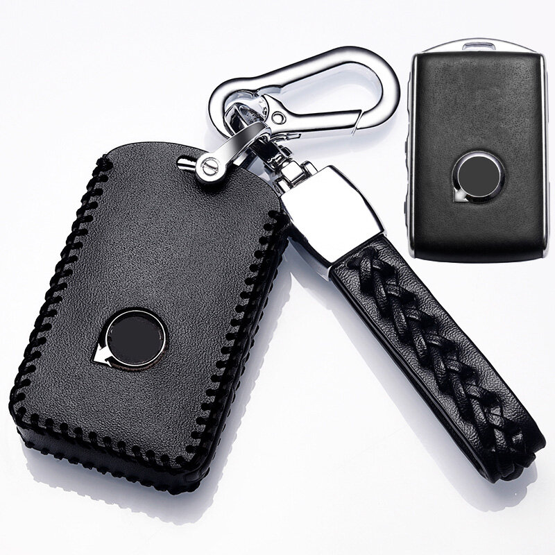 الطبقة العليا جلدية لفولفو XC60 S90 XC90 XC40 S60 حافظة مفاتيح السيارة غطاء حماية خاص غطاء مفتاح السيارة الملحقات