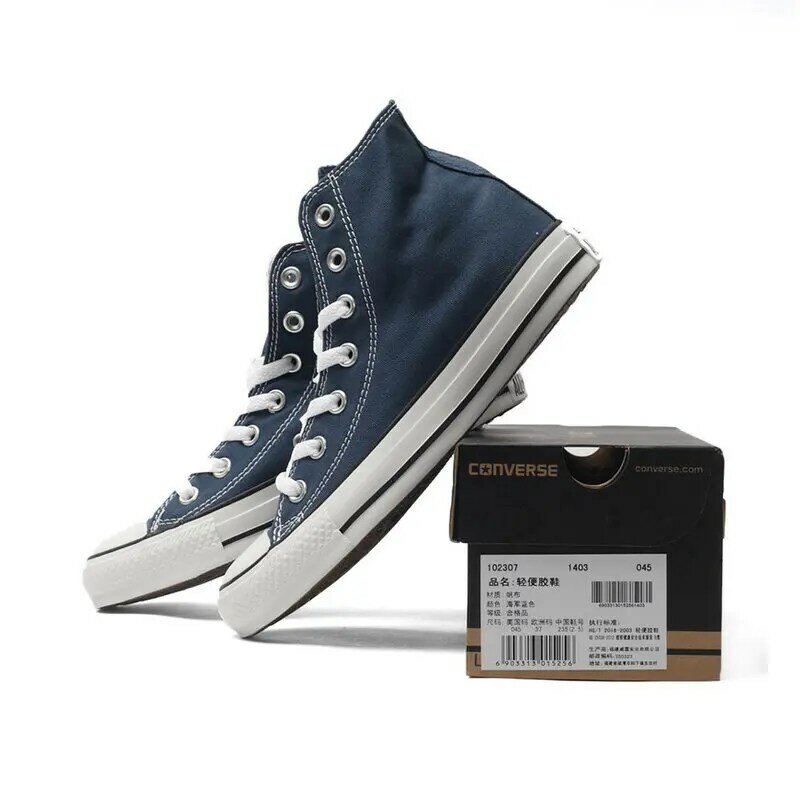 Converse-Zapatillas all star originales para hombre y mujer, zapatos de lona, zapatillas clásicas de Skateboarding, color negro