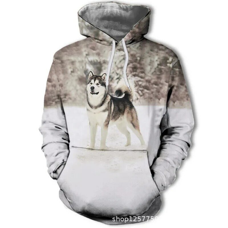 Outono/inverno moda masculina hoodie casual esportes hoodie feminino manga longa lobo/animal 3d impresso jaqueta crianças pulôver