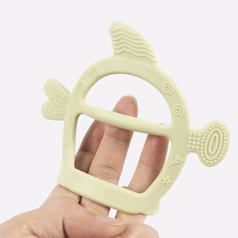 เด็ก Teething ซิลิโคนเด็ก Teether ฟันถุงมือ Pacifier ทารกแรกเกิดทันตกรรมทนทานเด็กดูดนิ้วหัวแม่มือของเล่น ...