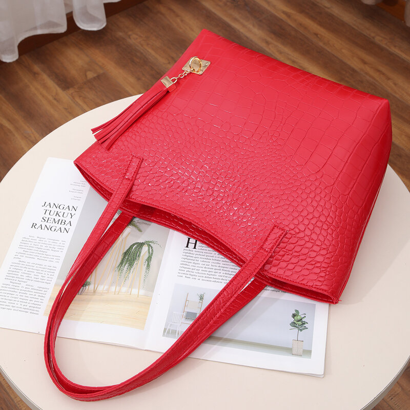 Pu Leather Tote Ladies Shoulder 2022 New Fashion Women's Handbag Multifunctional Large Capacity Dropshipping Wholesale
