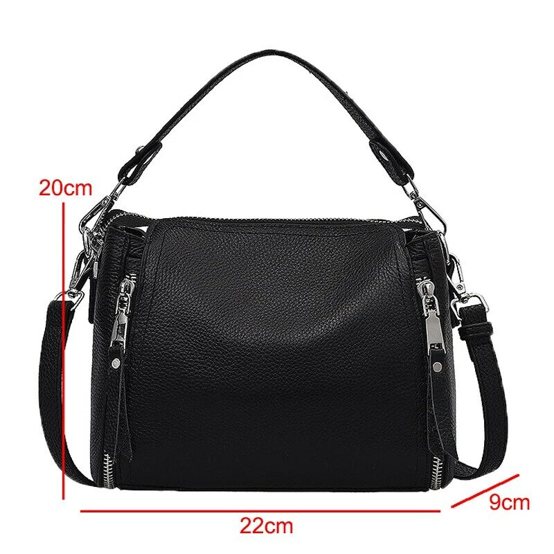 Genuine Leather Women Handbags Cowhide Women Shoulder bags Fashion Luxury Ladies Messenger Bags High Quality Female Tote bag