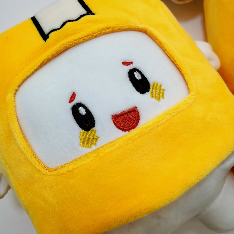 새로운 만화 Lankybox 이동식 로봇 부드러운 장난감 플러시 어린이 선물 폭시 Boxy Kawaii 인형 소녀 침대 베개