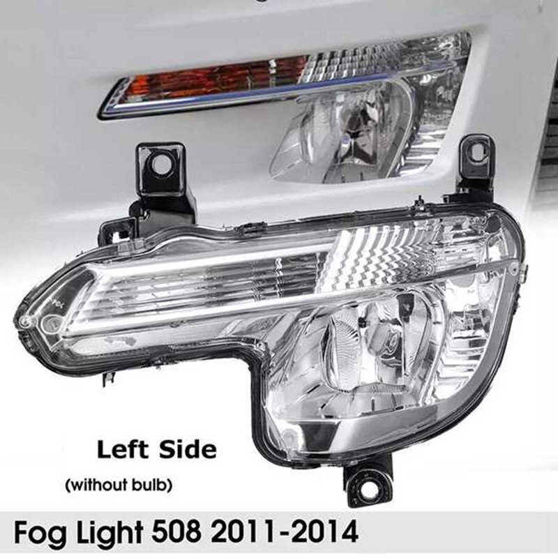 Left Front Fog Lamp Assembly Daytime Running Lights Turn Signal Lights 9670476280 for Peugeot 508 2011-2014