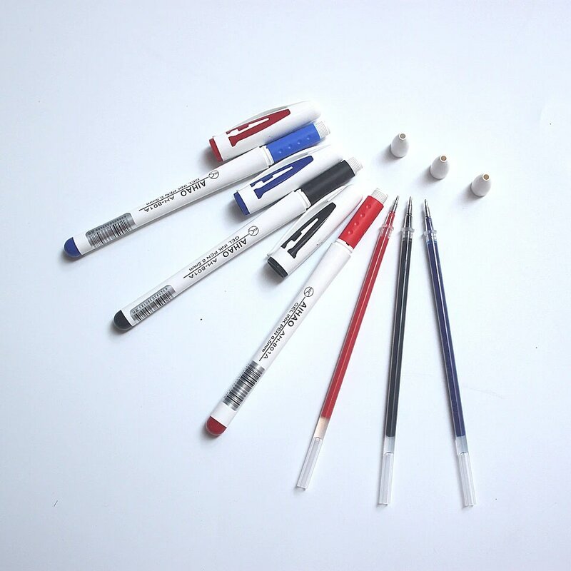 12 pz/lotto penna Gel di qualità superiore inchiostro nero blu e rosso 0.5mm penne a inchiostro Gel per scrittura molto buone forniture per penne per ufficio e scuola