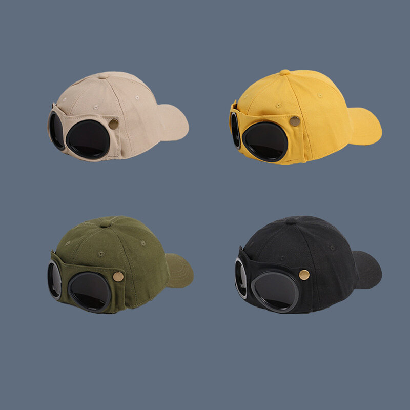 새로운 파일럿 안경 야구 모자, 여성 남성 선 바이저 모자, 가을과 겨울 역방향 착용 스냅 백 모자, 힙합 야구 모자, 2022