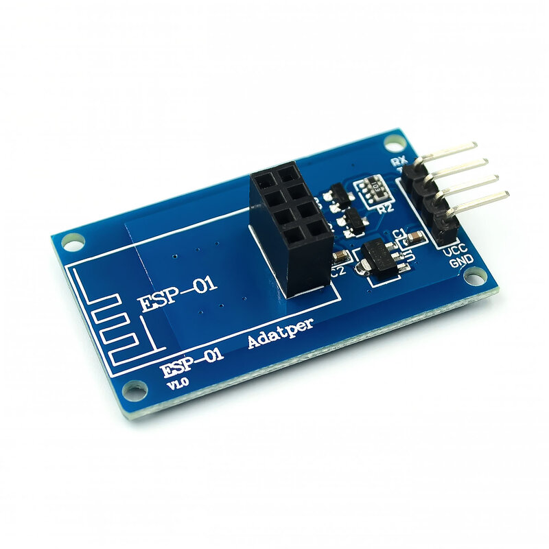 Esp8266 ESP-01 serial wifi adaptador sem fio módulo 3.3v 5v esp01 breakout pcb adaptadores compatíveis para arduino