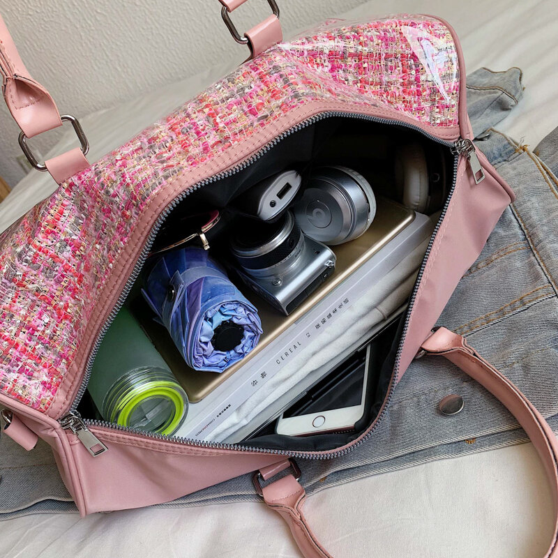 Женская дорожная сумка YILIAN, легкий портативный чемодан для путешествий на короткие расстояния, модная вместительная Портативная сумка для йоги и фитнеса