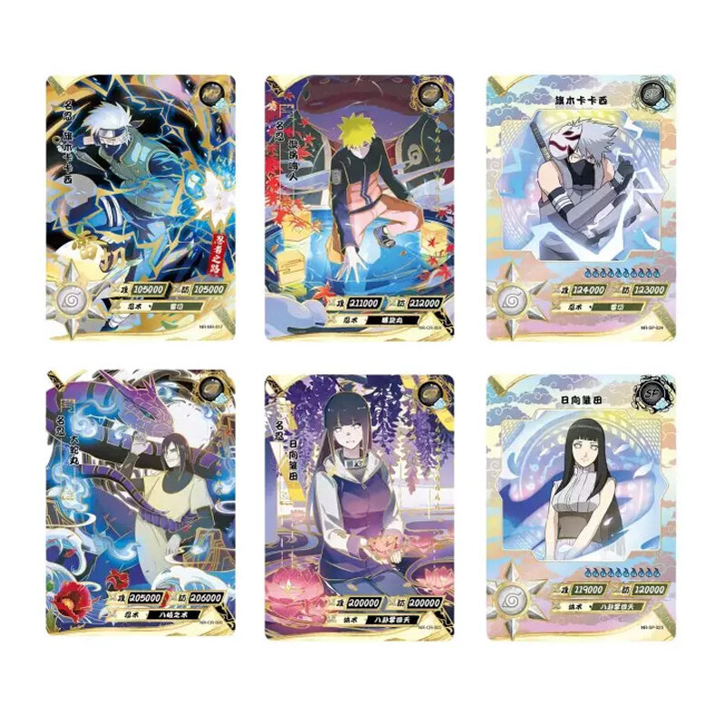 CR MR AR SP UR Bronzing Uchiha Sasuke Itachi Hyuga Hinata Rare Collection Cards Children's Gift KAYOU Anime Original Naruto Card
