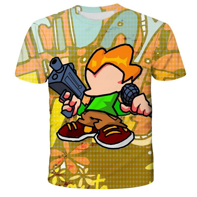 Детская футболка с коротким рукавом и 3D-принтом, в стиле хип-хоп