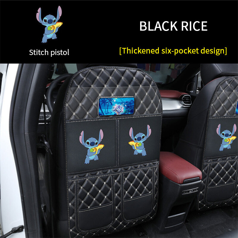 Couro do plutônio assento de carro capa de assento de volta protetor para crianças bebê vestir resistente anti-kick esteira auto anti-kick almofadas de almofada suja