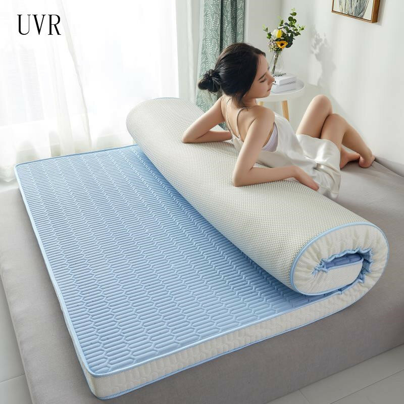 مرتبة من الحرير الجليدي أساسية من اللاتكس UVR مرتبة مزدوجة قابلة للطي مريحة وسادة تاتامي سرير حصيرة أرضية غير قابلة للانزلاق مقاس كامل
