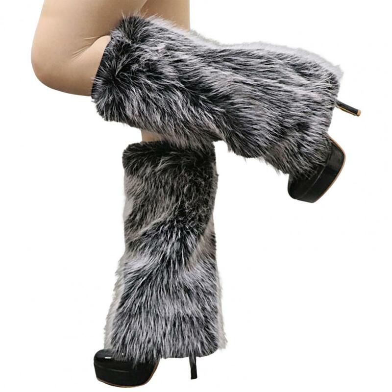 レッグウォーマー快適なブーツソックス冬の女性用サーマルブーツ
