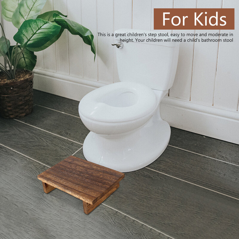 Rustic Home Mini Furniture For Adults Kids Vintage Living Room Bedroom Bathroom Get Up Anti Slip Stepladder Wood Step Stool