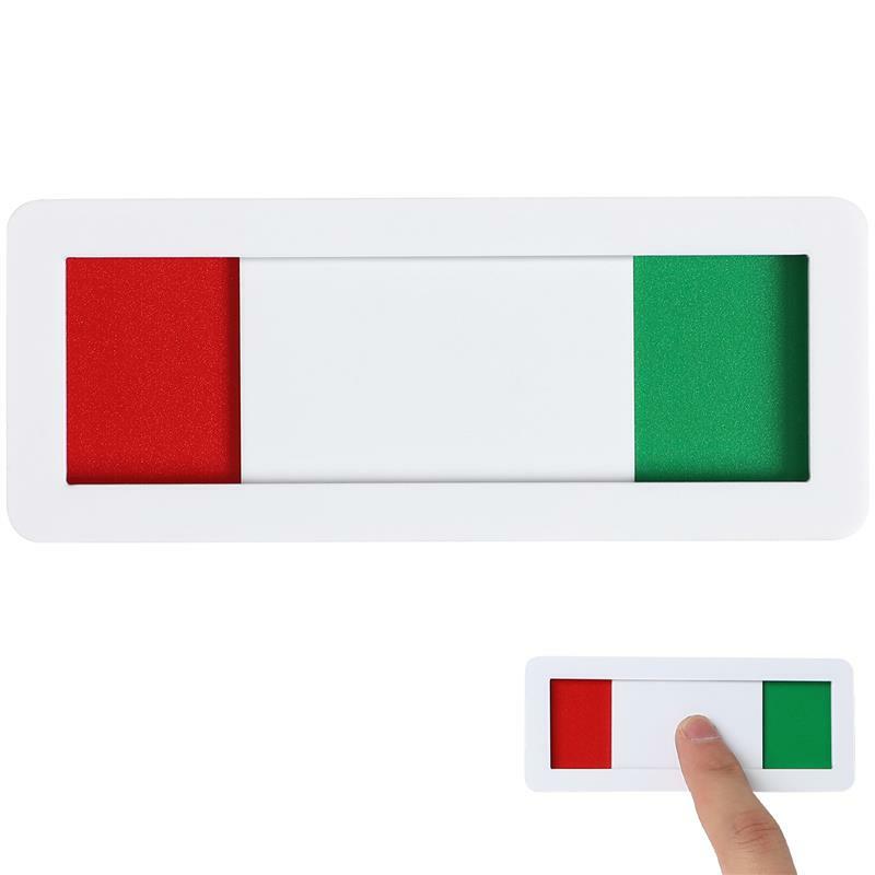 Open Closed Slider Privacy Sign Blank Self Adhesive Indicator Sign for Office