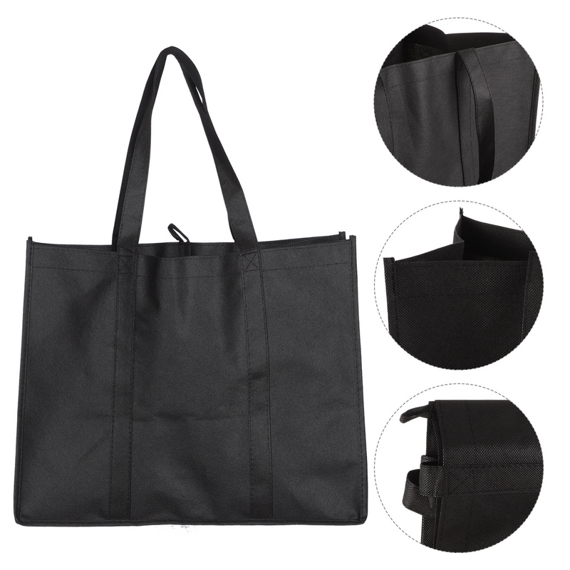 Bolsas portátiles para guardar comida, contenedor de 5 piezas para pícnic, práctico bolso de compras no tejido