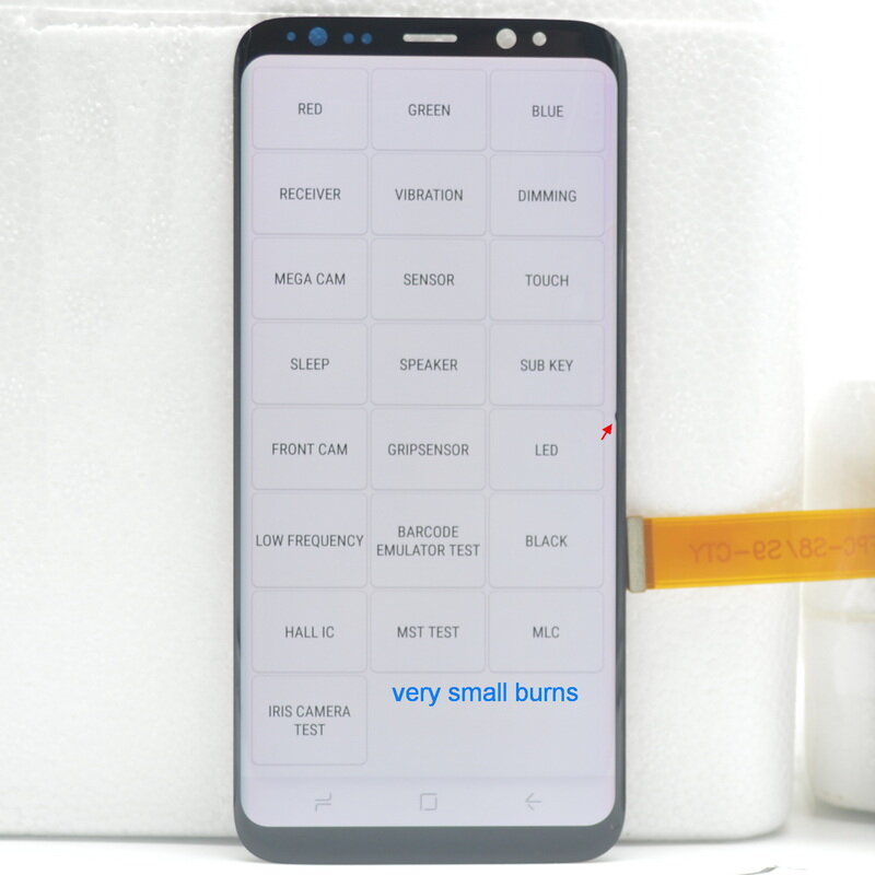 Layar Amoled 100% Asli Tanpa Bingkai untuk SAMSUNG Galaxy S8 LCD G950F G950U Layar G950N G950FD LCD Layar Sentuh Pengganti