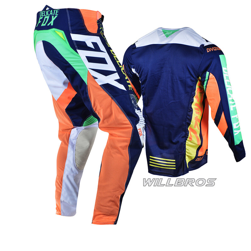 360 Divizion Jersey dan Celana Combo Motocross Sepeda Naik Sepeda Kotor MX BMX MTB SX DH ATV UTV Set Gigi Enduro