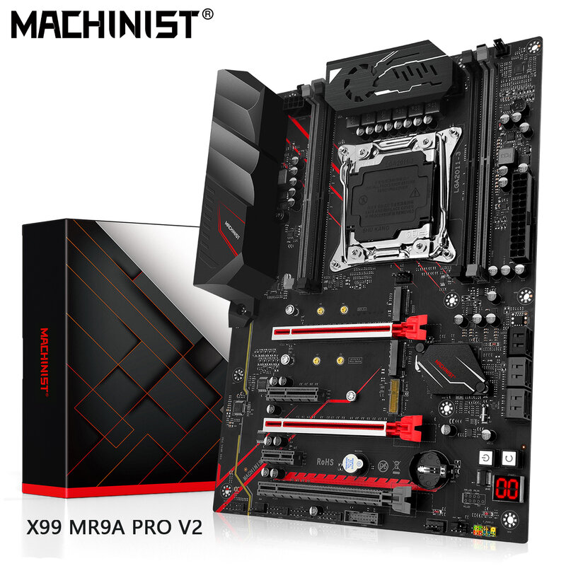 MACHINIST – Kit de carte mère X99, avec CPU Xeon E5 2666 V3 LGA 2011 – 3 et RAM DDR4 32 go, ATX X99 MR9A Pro V2