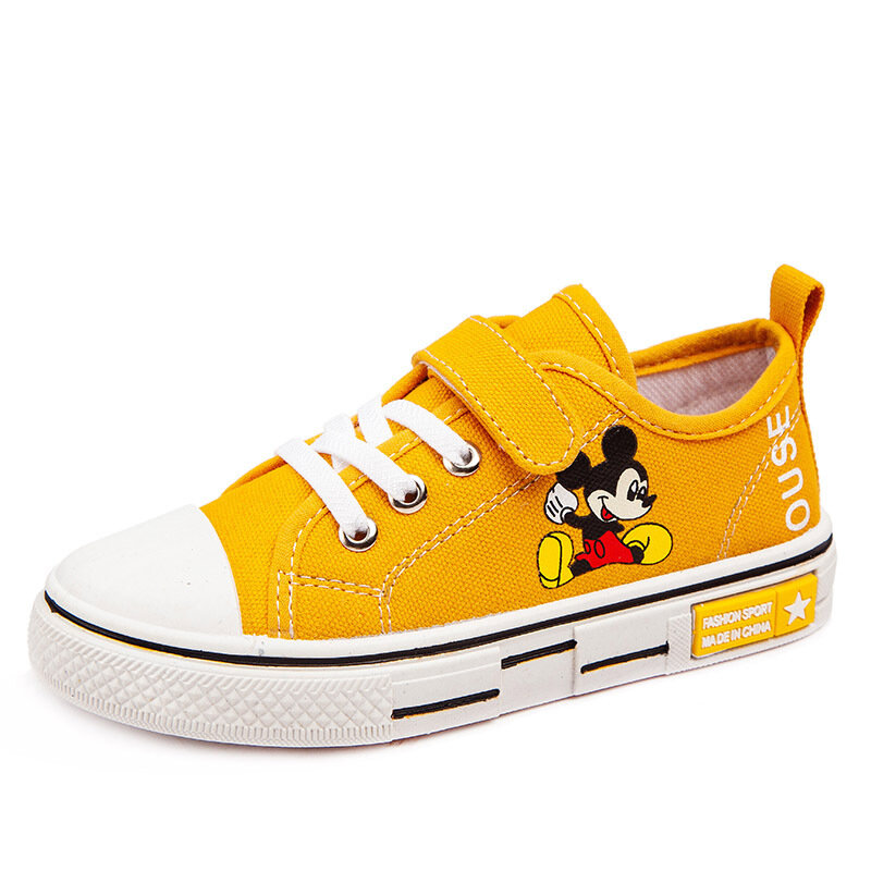 Disney Mickey Minnie Sepatu Bot Anak Bayi Baru Kanvas Fashion Sepatu Sandal Anak-anak Sepatu Kets Balita Anak Laki-laki dan Perempuan Kartun