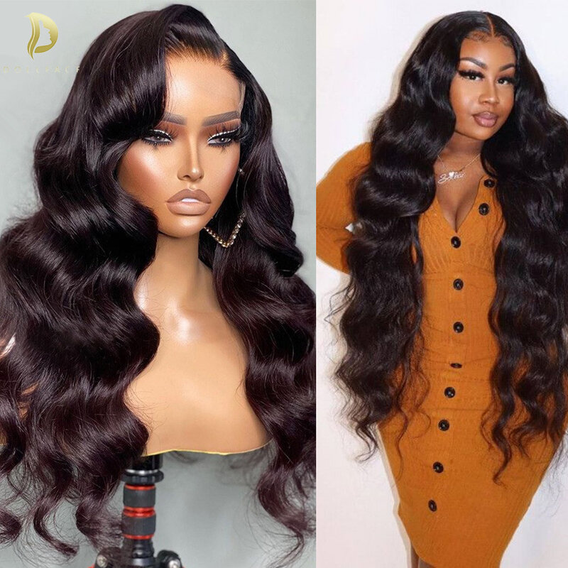 13X4 Hd Kant Frontale Pruik 30 40 Inch Body Wave Lace Front Pruik Braziliaanse Transparante Nat En Golvend Lace Front menselijk Haar Pruiken