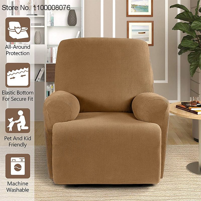 Fodera per sedia reclinabile a 1 posto copridivano reclinabile in pile polare fodera reclinabile per ragazzo pigro All-inclusive per soggiorno
