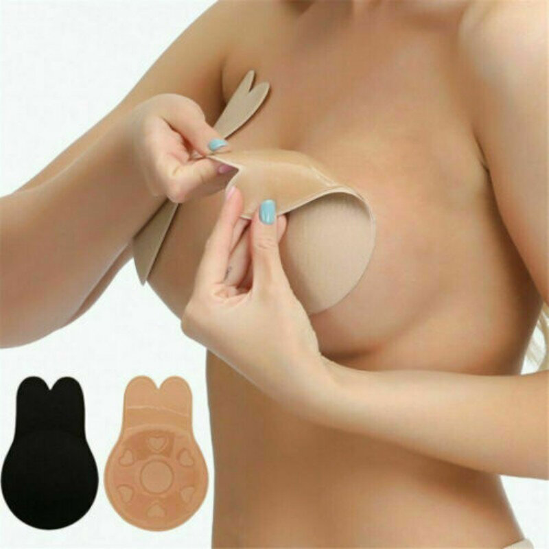 Reusable Women Breast Petals Lift Nipple Cover Lnvisible Petal Adhesive Strapless Backless Stick on Bra Silicone Breast Stickers