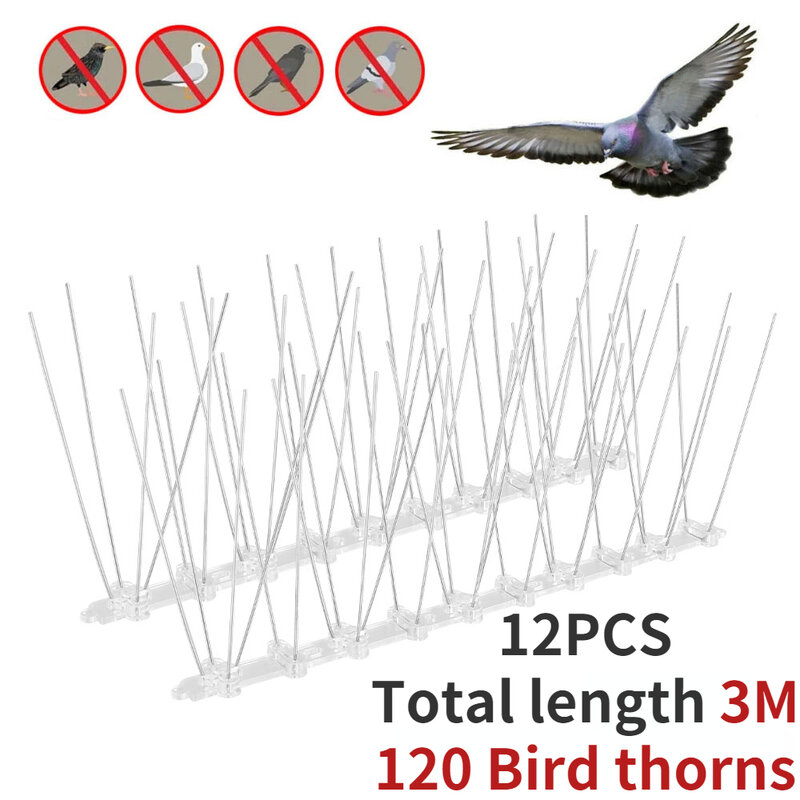 Pigeon Paku dan Burung Repeller Pencegah Anti Burung Merpati Nyamuk Stainless Steel Anti Pigeon Paku Burung Paku יונים קוצים