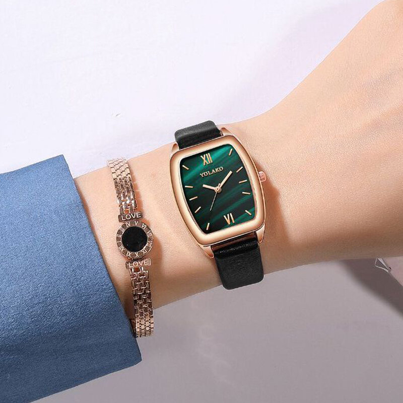 Luxury Women Bracelet Quartz Watches for Women Leather Watch Ladies Sports Dress Pink Dial Wrist Watch Clock Relogio Feminino