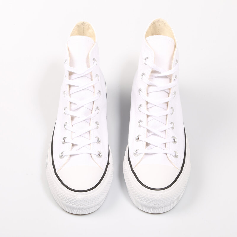 Женские высокие кроссовки Converse Chuck Taylor, белые кроссовки на платформе, Повседневная модная обувь, 69224