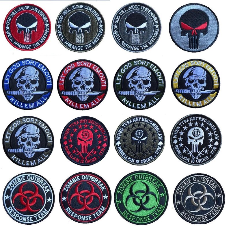 Zombie Outbreak Response Team patch Tactical Morale Slogans Backpack Clothes Labels Embroidered Stickers hook and loop fastener