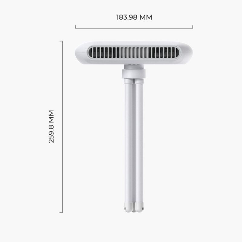 Clip Fan USB Di Động Xe Đẩy Người Hâm Mộ Với 4 Tốc Độ Êm Kẹp Trên Quạt Bàn Mini 360 ° Xoay Được Hoạt Động Bằng Pin trắng
