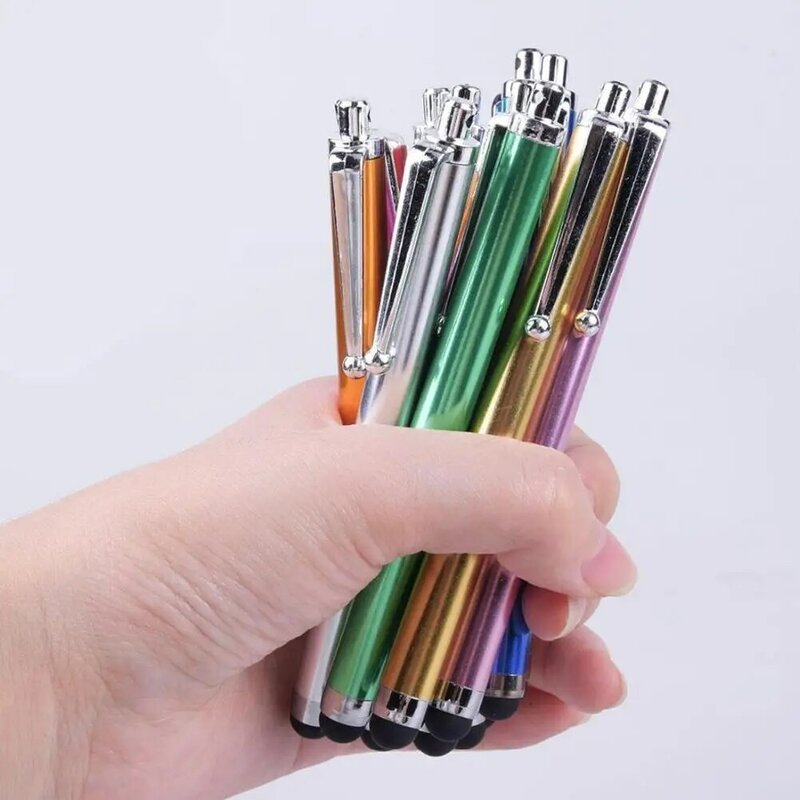 Penna capacitiva smartphone Kugelschreiber per schermo capacitivo casuale a colori S penna stilo universale in metallo W7s2