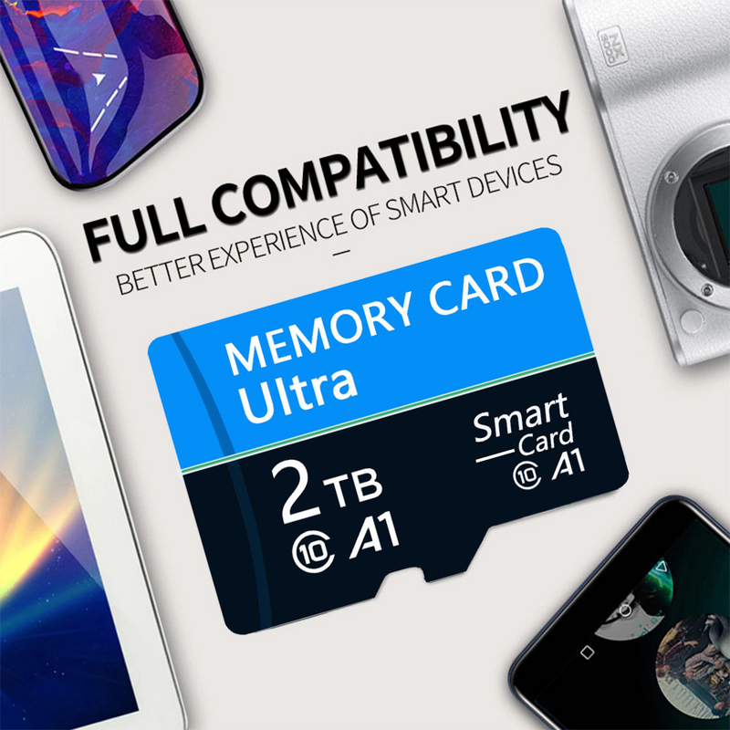 Karta pamięci Flash 2TB karta pamięci do telefonu komórkowego karta pamięci mikrokarta 2TB karta SD karta TF 1TB karta SD 2TB karta Micro TF/SD